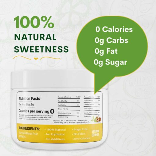 Monk Fruit & Stevia Sweetener